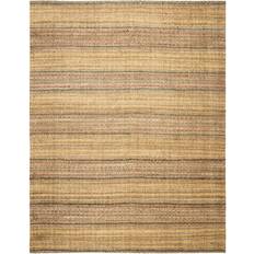 Safavieh Rugs Indoor Stripe Kai Fiber Jute Natural, Beige, Brown, Gold