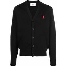 Ami Paris Ami de Coeur Cardigan - Black