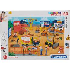 Clementoni Men at Work Supercolor Puzzle 60 Pieces