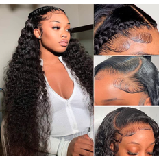 Hair Products Nantliy 13x4 HD Water Wave Lace Front Wig 20 inch