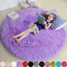 Amdrebio Round Rug Purple