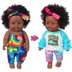 Black baby doll Realistic Black Baby Girl Doll 32cm