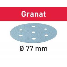 Granat p80 Festool Sliprondell Granat 77mm StickFix P80 50-pack