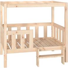 vidaXL Hundeseng 95.5 x 73.5 x 90 cm Massivt Fyrretræ