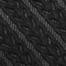 Polyester Entrance Mats JVL Knit Scraper Braided Door Mat Black
