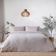 The Linen Yard Polka Tuft Stone Duvet Cover Grey