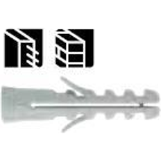 Spit standard dybel 5x25mm nylon pakke á 100