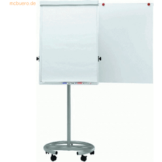 Silbrig Dokumentenhalter & Flipcharts Maul flipover kontor, rund base