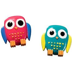 Rosa Glastavlor Naga Owl Super Strong Magnet