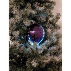 Violet Lampes de Noël Europalms Boule Neige Led 8 cm Violet 5x Lampe de Noël