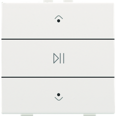 Audio Tryk Med Led, White Coated, Nhc