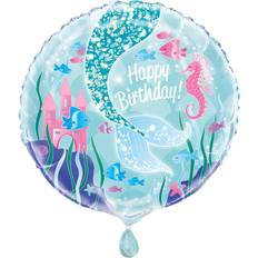 Birthdays Animal & Character Balloons Unique Party 58337 18" Foil Mermaid Balloon