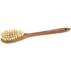 Bath brush with oiled