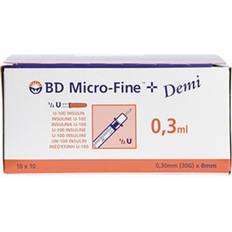 Becton Dickinson BD Micro Fine 0,3 ml U-100 100 st