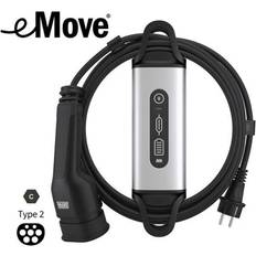 eMove 6A transportabel lader til 230V, 6m kabel