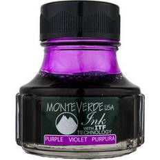 Monteverde Fountain Pen Ink Bottle Refills, 90ML, Purple