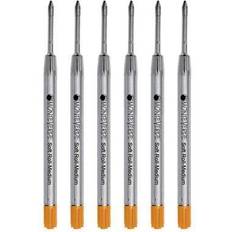 Orange Ballpoint Pens MonteverdeÃÂ Medium Ballpoint Refill For Parker Ballpoint Pens, 6/Pack, Orange