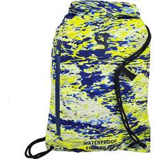 Gymsacks Gecko brands Embark Drawstring Waterproof Backpack, Mahi geckoflage Waterproof Drawstring Dry Bag Backpack Lightweight Watertight Outdoor Travel Bag for Hiking and Light Water Activities