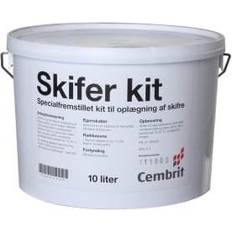 Skiferkit Cembrit Naturfarvet skiferkit spand à 10 liter. Til natur/fibercementskifer