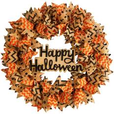 Halloween Garlands & Confetti Nearly Natural Garlands Happy Halloween 30"