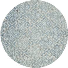 Blue - Round Carpets & Rugs Safavieh Abstract 201 Blue, Gray