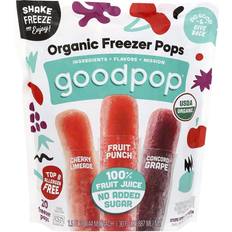 Best Ice Cream Organic Freezer Pops Cherry Limeade Fruit Punch Concord Grape 20pcs