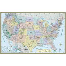 QuickStudy U.S. Map Laminated