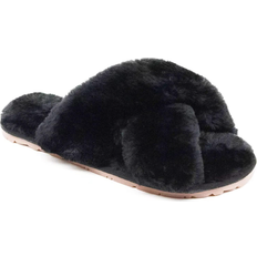 Multicolored - Women Slippers Crazy Lady Fuzzy Cross Band House