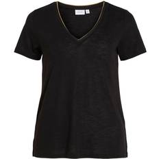 Vila Shirts Noel - Guld/Sort