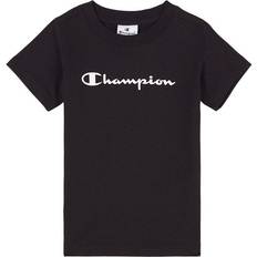 Champion Tops Champion Camiseta Logo Manga Corta Negro Infantil - Black