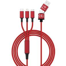 Apple lightning til usb b SMRTFT USB-opladerkabel USB 2.0 USB-A-hansti..