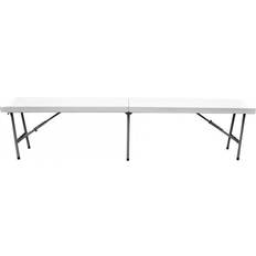 Enjoy Enjoy-it foldbar bænk 183×30×44 cm hvid/grå