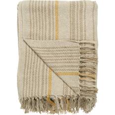 Ib Laursen Plaid Tæppe Gul, Beige