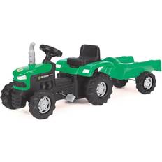 Pedaltraktor Buddy toys Pedaltraktor med vogn sort/grøn