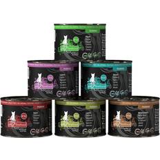 Kæledyr catz finefood Sparepakke: 24 200 Purrrr dåse Mix II: 6 varianter 200/190