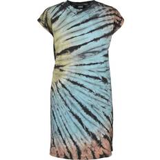 Bleu - Robe courte Robes Urban Classics Tie Dye Dress - Black