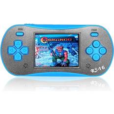 Pre-loaded games Game Consoles Family Pocket RS16 Portable Classic Game Console - Grey/Blue