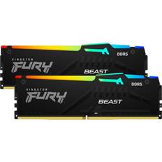 Kingston fury beast rgb black ddr5 5600 Kingston FURY Beast Black RGB DDR5 5600MHz 2 x 16GB (KF556C36BBEAK2-16)