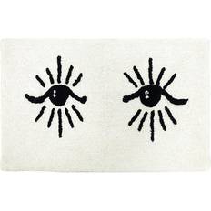 Furn Theia Mystical Eye 100% Cotton Bath Mat - Ivory/Black