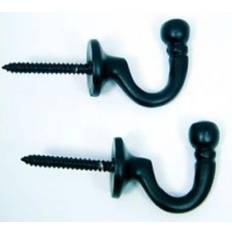 Shower Curtain Hooks Pair Ball Tie Back Hold Hooks