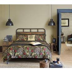 William Morris & Co Seaweed Super King Duvet Cover Black