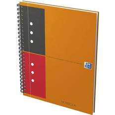 Oxford Fournitures de bureau Oxford Cahier International Notebook A5+ Ligné 6 mm 160 Pages Reliure Intégrale Couverture Carte Orange