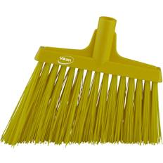 Vikan 12" Wide, Yellow Synthetic Bristles, Angled Broom