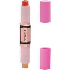 Makeup Makeup Revolution Revolution Blush & Highlight Stick Coral Dew