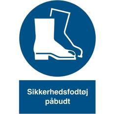 Informationsskilte på tilbud Sikkerhedsfodtøj påbudt A4