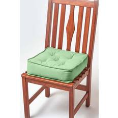 Cotton Chair Cushions Homescapes Forest Cotton Booster Chair Cushions Yellow, Grey, Red, Pink, Black, Blue, Green