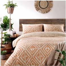 Furn furn. Tanza Terracotta Duvet Cover Brown, Orange, White