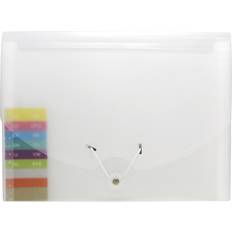 Harmonikamappe 10 lommer transparent 6884