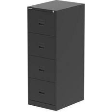 Bisley Qube 4 Drawer Filing Cabinet Black