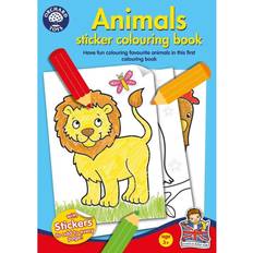 Orchard Toys Animals Sticker Colouring Book